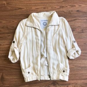 cream lightweight jacket